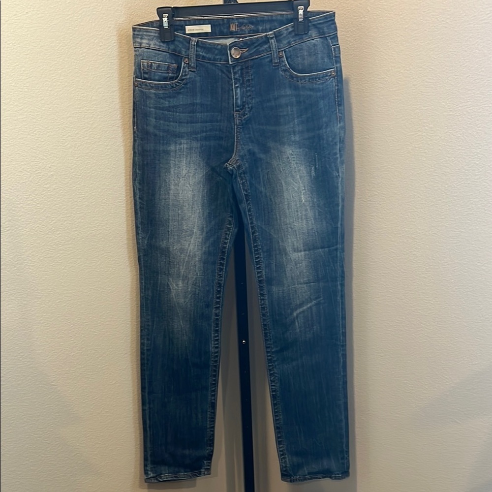 Kut from the Kloth Stevie Straight Leg Jeans - Dark Blue